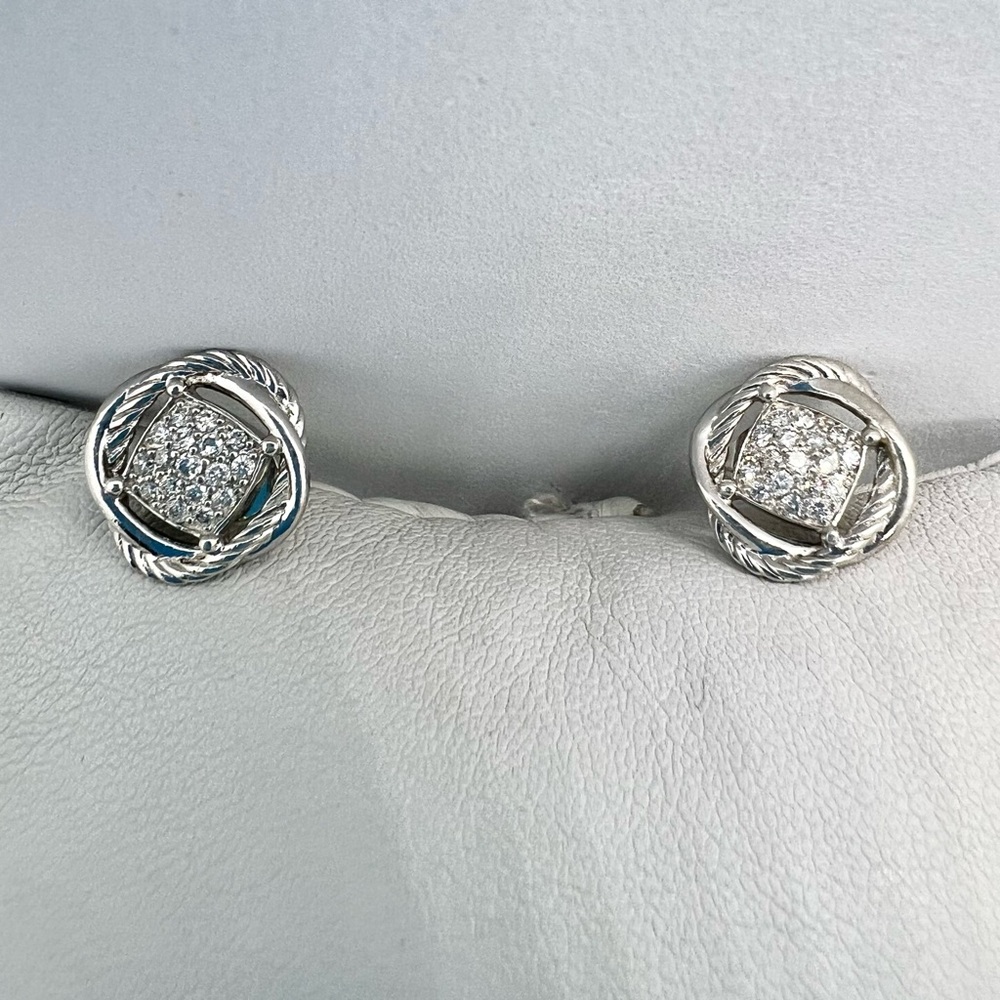 David Yurman Infinity Diamond Earrings